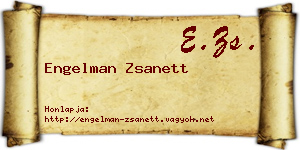 Engelman Zsanett névjegykártya